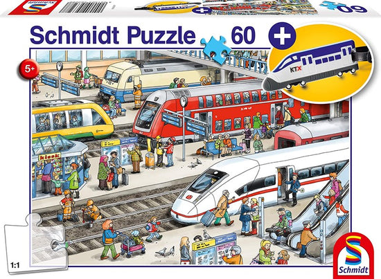 Schmidt 56328 "At the train station" - 60 pieces