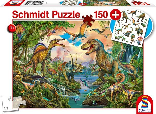 Schmidt Spiele 56332 "Wild dinosaurs" 150 pcs - 4001504563325 - CrystalLotus.eu