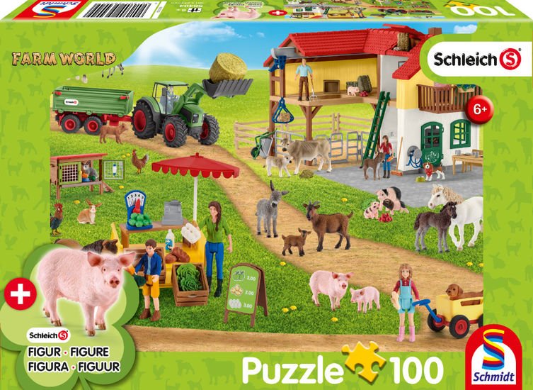 Schmidt Spiele 56404 Farm and farm shop - With 1 figure 100 pcs - 4001504564049 - CrystalLotus.eu
