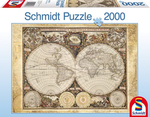 Schmidt Spiele 58178 "Historical World Map" 2000 pcs - 4001504581787 - CrystalLotus.eu