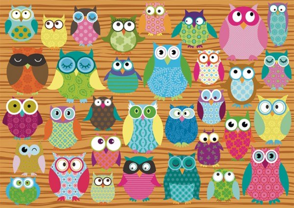 Schmidt Spiele 58196 &quot;Owl Collage&quot; 500 pcs - 4001504581961 - CrystalLotus.eu