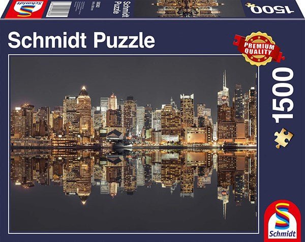 Schmidt Spiele 58382 "New York Skyline at Night" 1500 pcs - 4001504583828 - CrystalLotus.eu