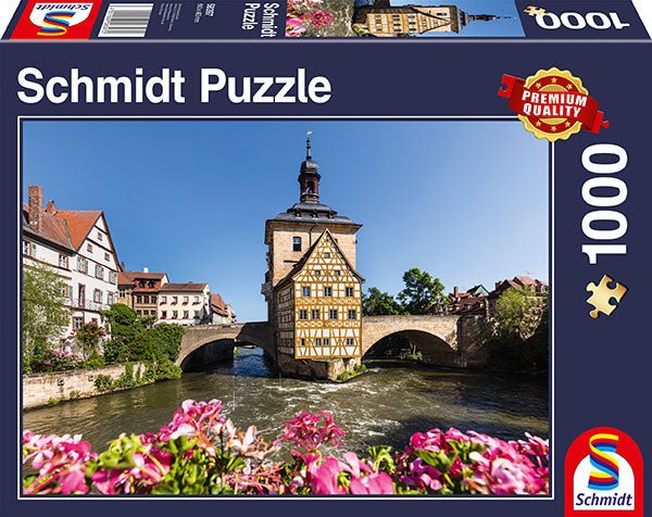 Schmidt Spiele 58397 Bamberg, Regnitz and Old Town hall, 1000 pcs - 4001504583972 - CrystalLotus.eu