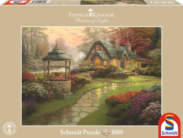 Schmidt Spiele 58463 Thomas Kinkade: "Home to the well" 1000 pcs - 4001504584634 - CrystalLotus.eu