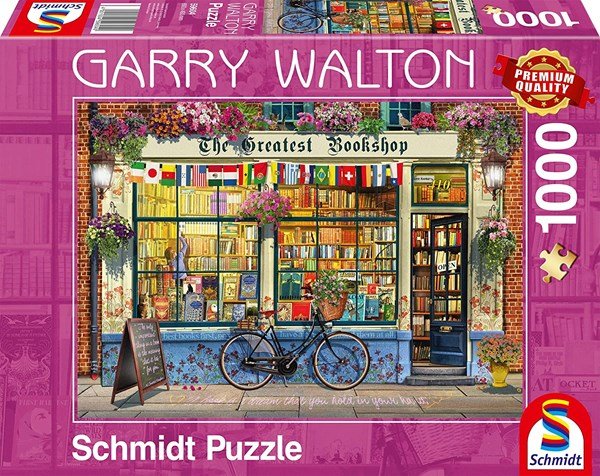 Schmidt Spiele 59604 Garry Walton: "Bookstore" 1000 pcs - 4001504596040 - CrystalLotus.eu