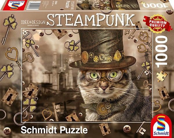 Schmidt Spiele 59644 Markus Binz: "Steampunk Cat" 1000 pcs - 4001504596446 - CrystalLotus.eu