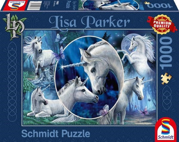 Schmidt Spiele 59668 Lisa Parker: &quot;Charming Unicorns&quot; 1000 pcs - 4001504596682 - CrystalLotus.eu