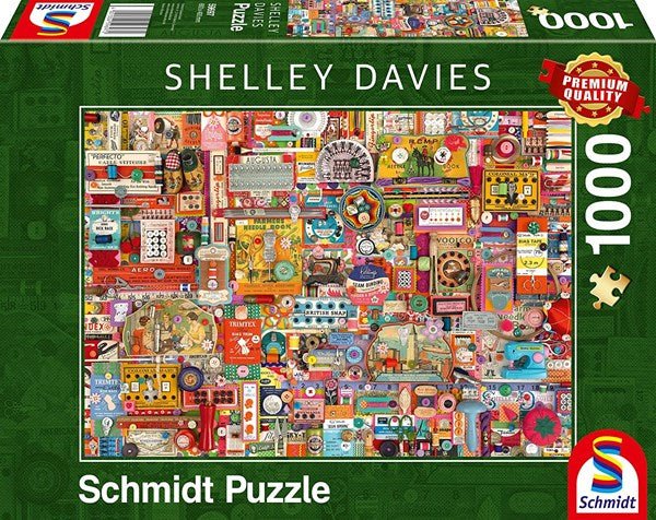 Schmidt Spiele 59697 Shelley Davies: &quot;Vintage Handmade Items&quot; 1000 pcs - 4001504596972 - CrystalLotus.eu