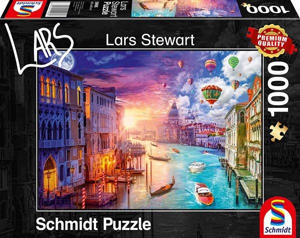 Schmidt Spiele 59906 Lars Stewart: &quot;Venice, Night and Day&quot; 1000 pcs - 4001504599065 - CrystalLotus.eu