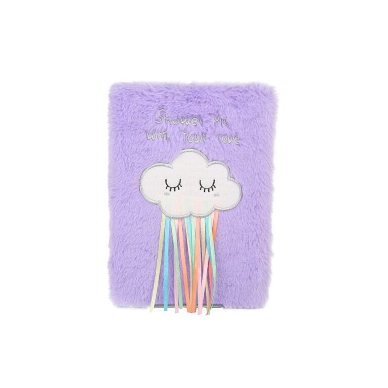 Shower Me With Your Love A5 Plush Lined Notebook - 5213014250124 - Crystal Lotus