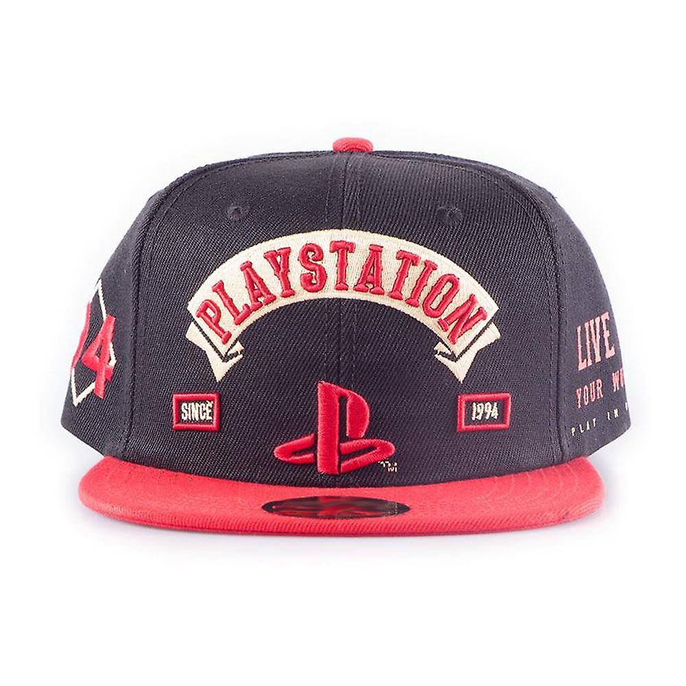 Sony PlayStation Biker Snap Back Baseball Cap Logo - 8718526120097 - CrystalLotus.eu