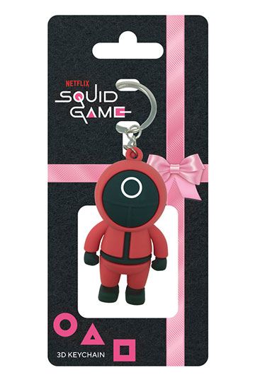 Squid Game 3D Rubber Keychain Circle Guard 6 cm - 5050293393629 - CrystalLotus.eu