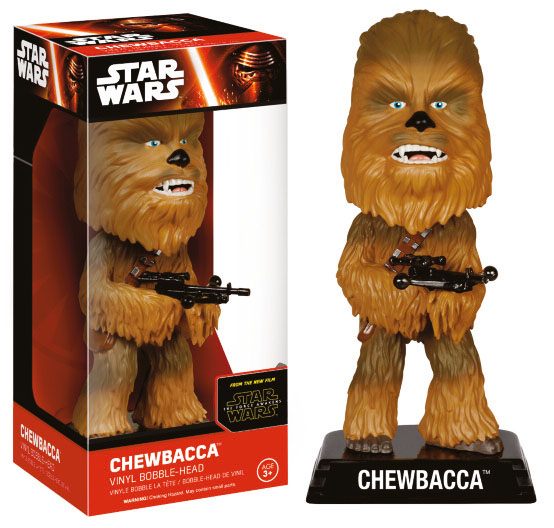 Star Wars Episode VII Wacky Wobbler Bobble - Head Chewbacca 15 cm - 849803062415 - CrystalLotus.eu