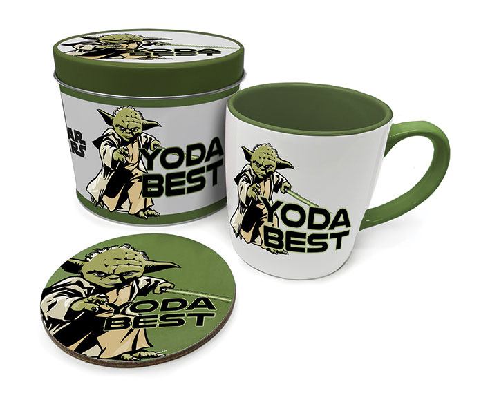 Star Wars Mug with Coaster Yoda Best - 5050293854656 - CrystalLotus.eu