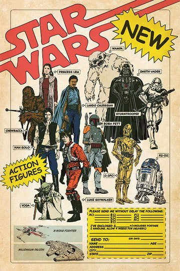 Star Wars Poster Action Figures 61 x 91 cm - 5050574346351 - CrystalLotus.eu