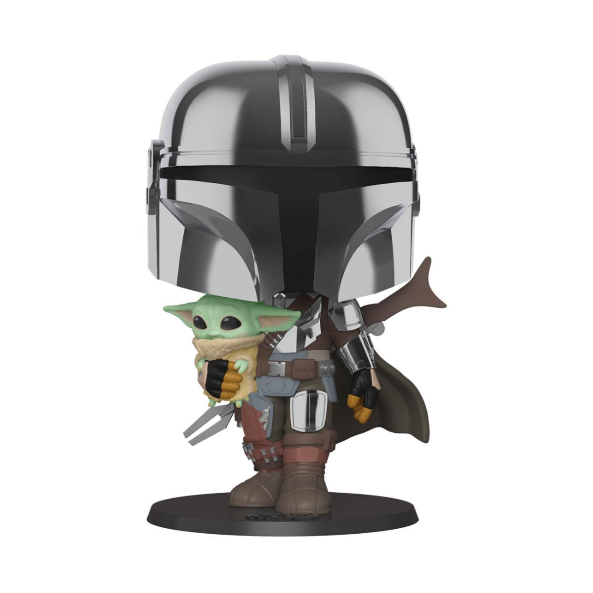 Star Wars The Mandalorian 380 Super Sized POP! Vinyl Figure The Mandalorian with The Child 25 cm - 889698499316 - CrystalLotus.eu