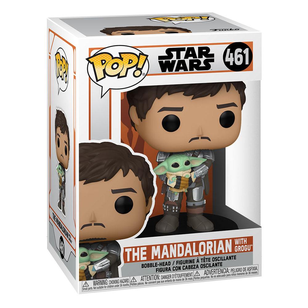 Star Wars The Mandalorian POP! TV Vinyl Figure The Mandalorian &amp; Grogu 9 cm - 889698545259 - CrystalLotus.eu