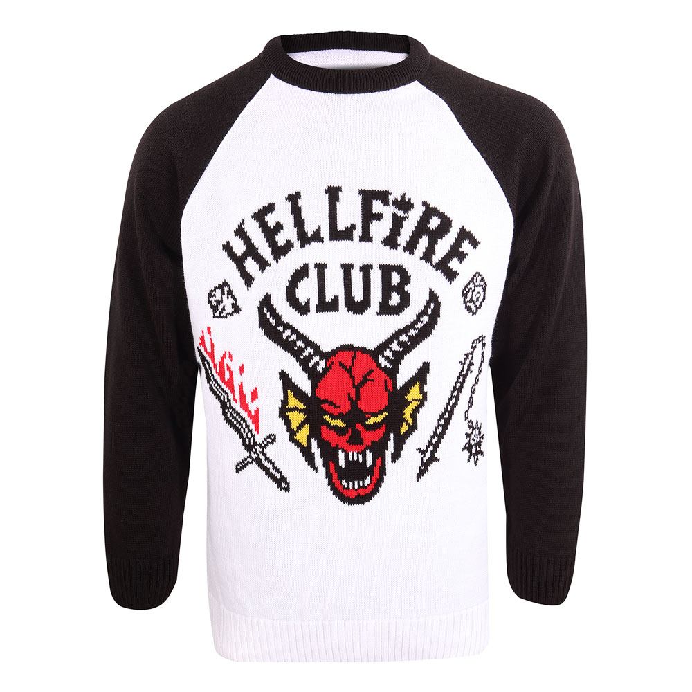 Stranger Things Sweatshirt Christmas Jumper Hellfire Club (L) - 5056599748392 - CrystalLotus.eu