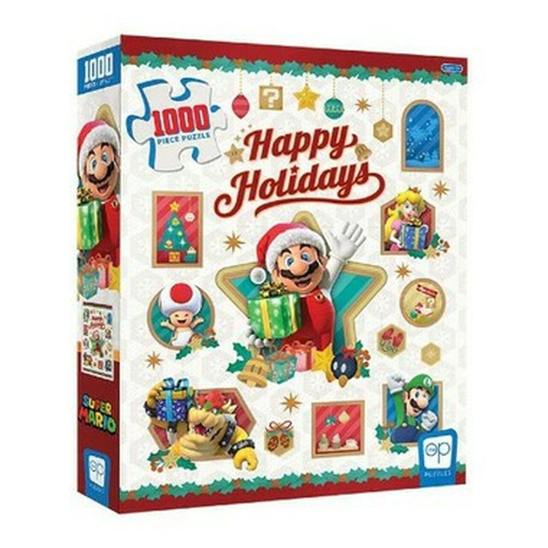 Super Mario &quot;Happy Holidays&quot; 1000 - Piece Puzzle - 700304155627 - CrystalLotus.eu