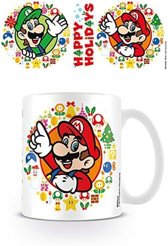 Super Mario Mug Happy Holidays - 5050574249331 - CrystalLotus.eu