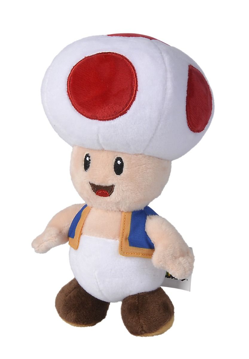 Super Mario Plush Figure by Simba (Toad) - 4006592068950 - CrystalLotus.eu