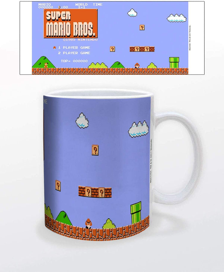 Super Mario (Retro Title) Mug - 5050574244848 - CrystalLotus.eu