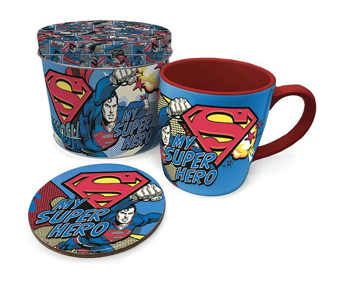 Superman Mug with Coaster My Super Hero - 5050293854694 - CrystalLotus.eu