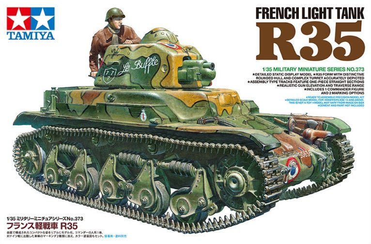 Tamiya 35373 French Light Tank R35 1:35 - 4950344353736 - CrystalLotus.eu