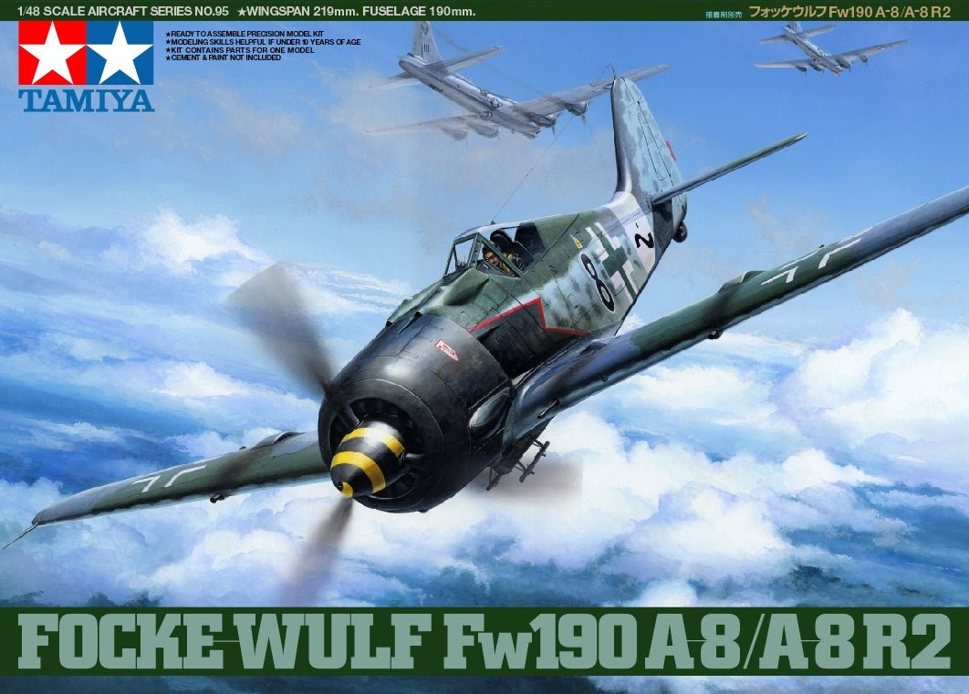 Tamiya Ger. Focke - Wulf Fw190 A - 8/A - 8R2 (1:48) - 4950344992515 - CrystalLotus.eu