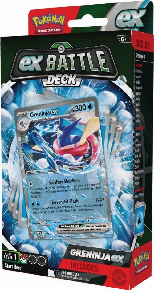 TCG Pokemon: Scarlet &amp; Violet Greninja ex Battle Deck - 820650852633 - CrystalLotus.eu