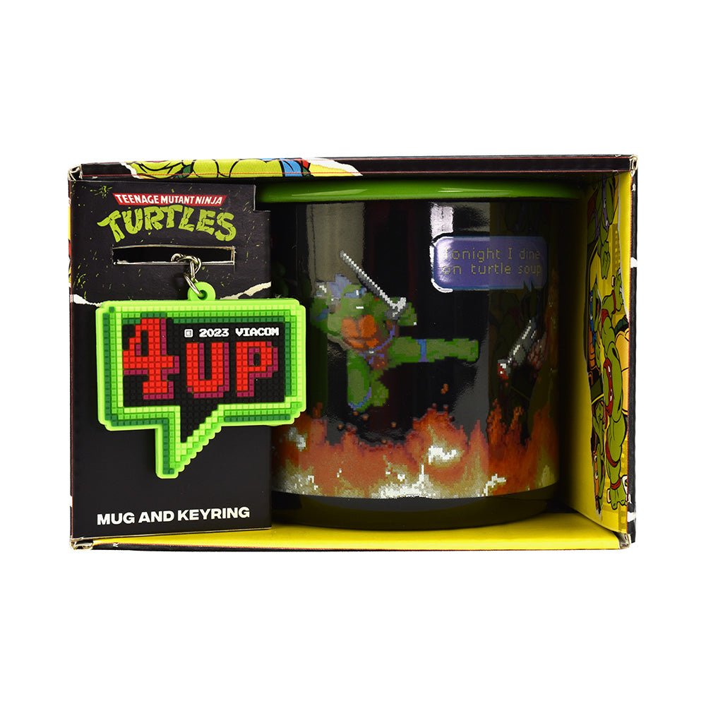 Teenage Mutant Ninja Turtles Mug &amp; Keyring - 5056563713845 - CrystalLotus.eu