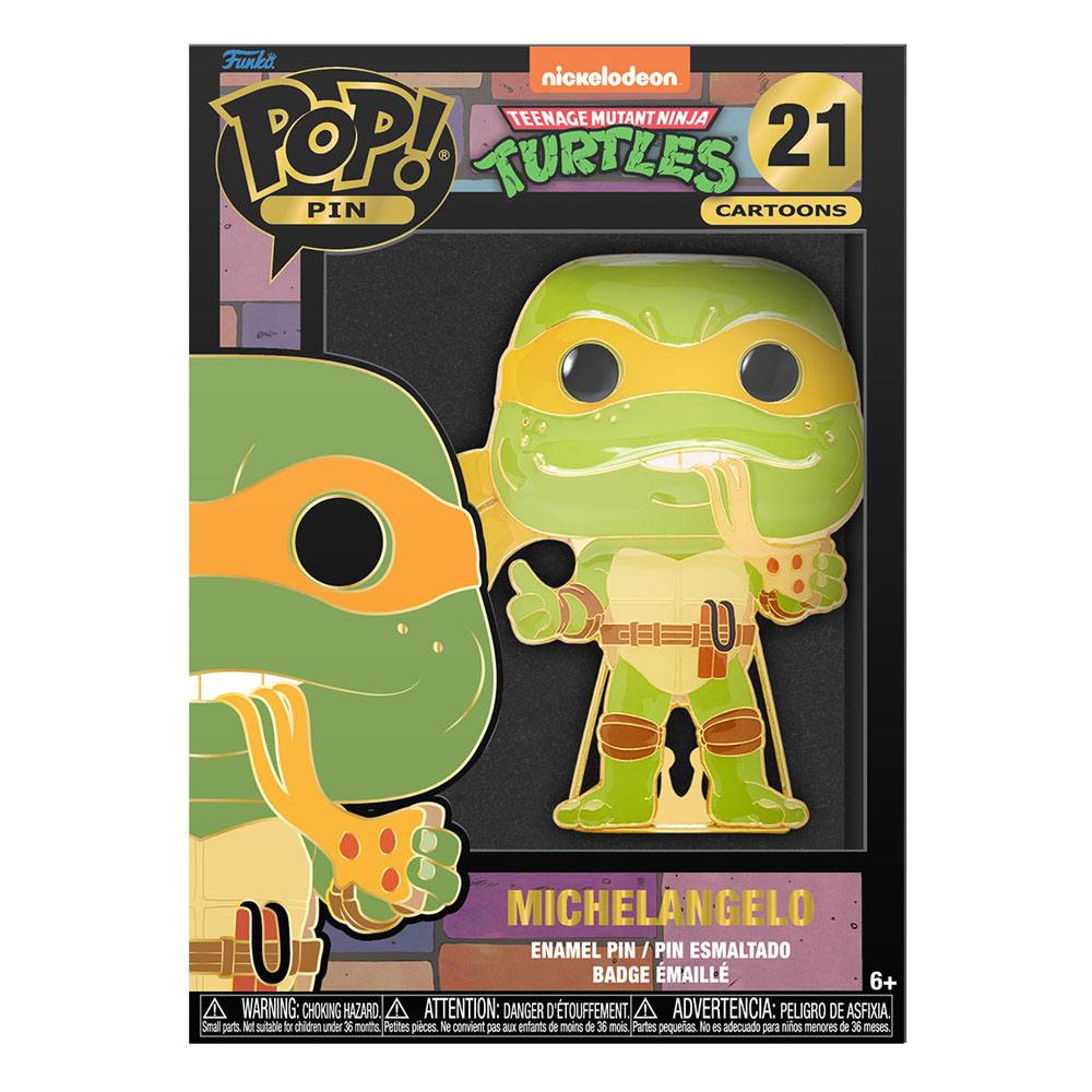 Teenage Mutant Ninja Turtles POP! Enamel Pin Michelangelo 10 cm - 671803417151 - CrystalLotus.eu