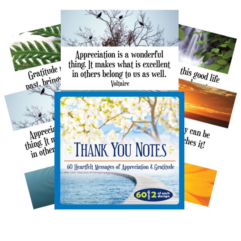 Thank You Notes - 60 Heartfelt Messages Of Appreciation And Gratitude - 9781572819368 - CrystalLotus.eu