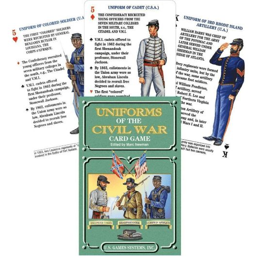 The Civil War Series Card Games: Uniforms of the Civil War Playing Card Deck - 9781572813601 - Crystal Lotus
