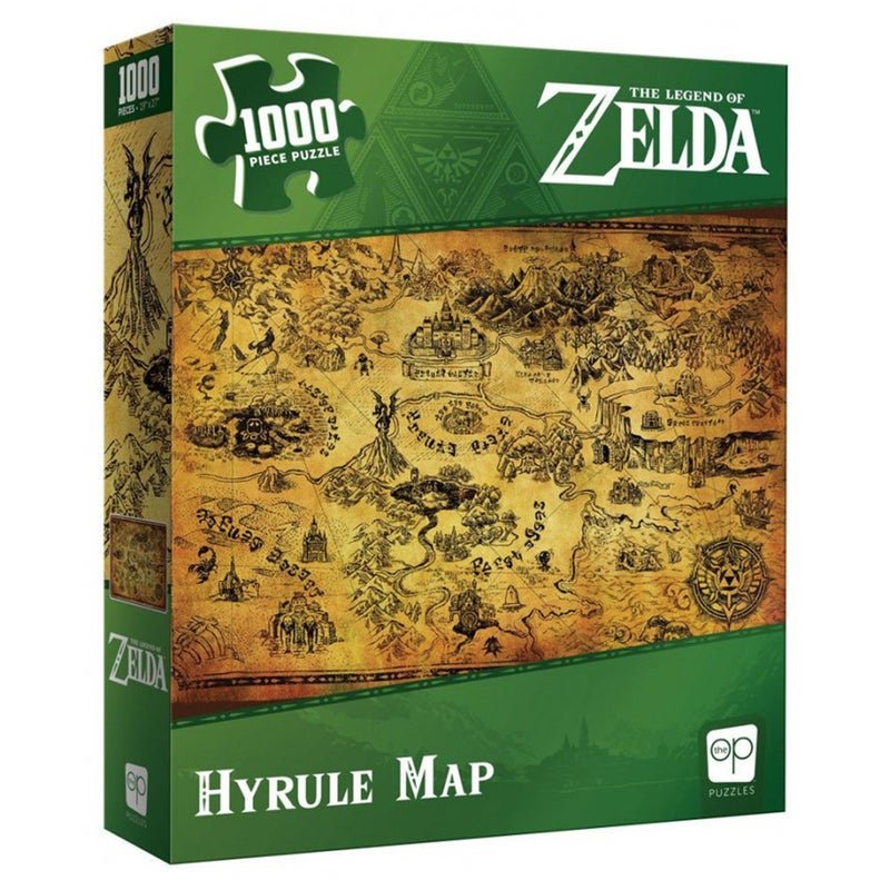 The Legend of Zelda Hyrule Map Puzzle 1000 pc - 700304155641 - CrystalLotus.eu