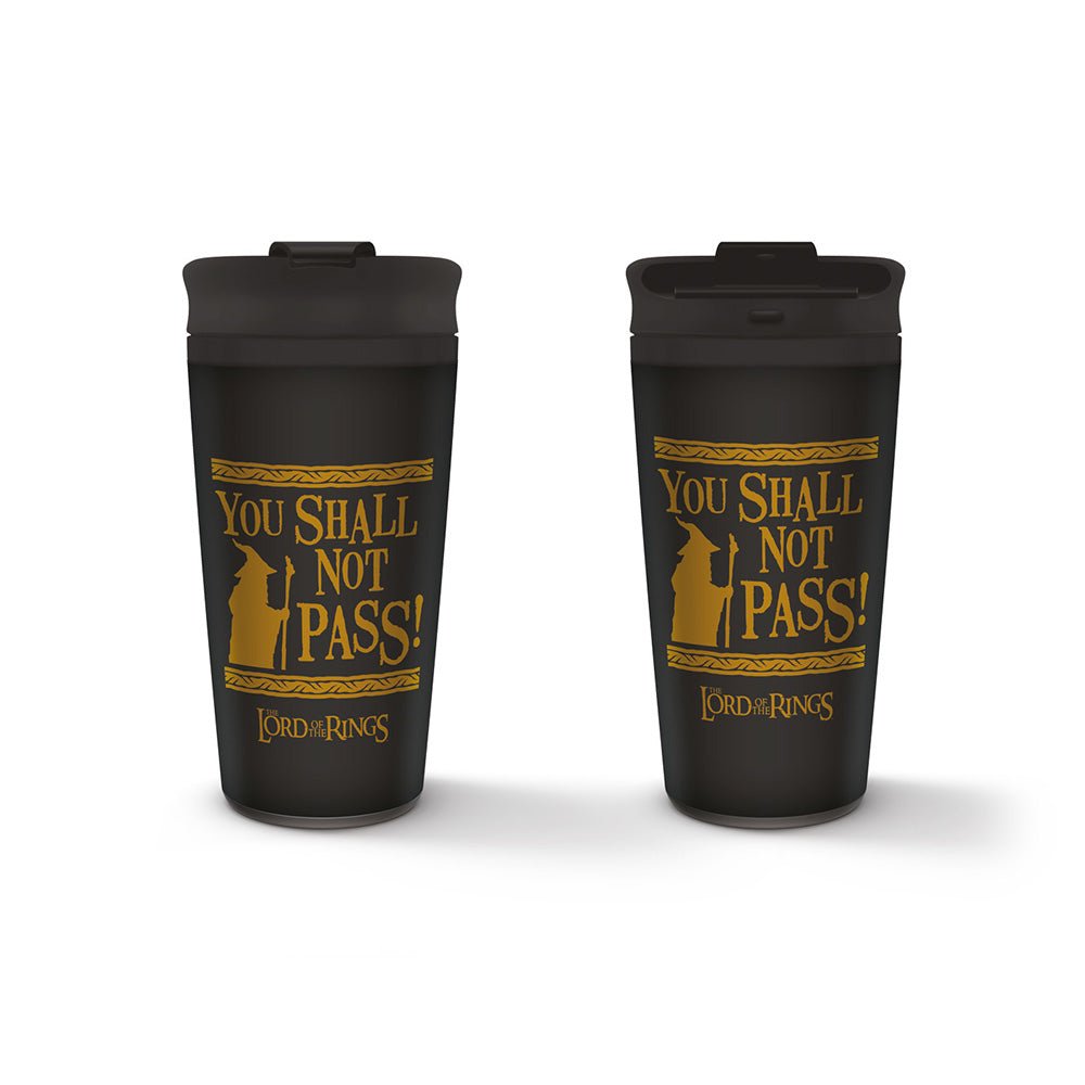 The Lord Of The Rings (You Shall Not Pass) Metal Travel Mug - 5050574265591 - CrystalLotus.eu