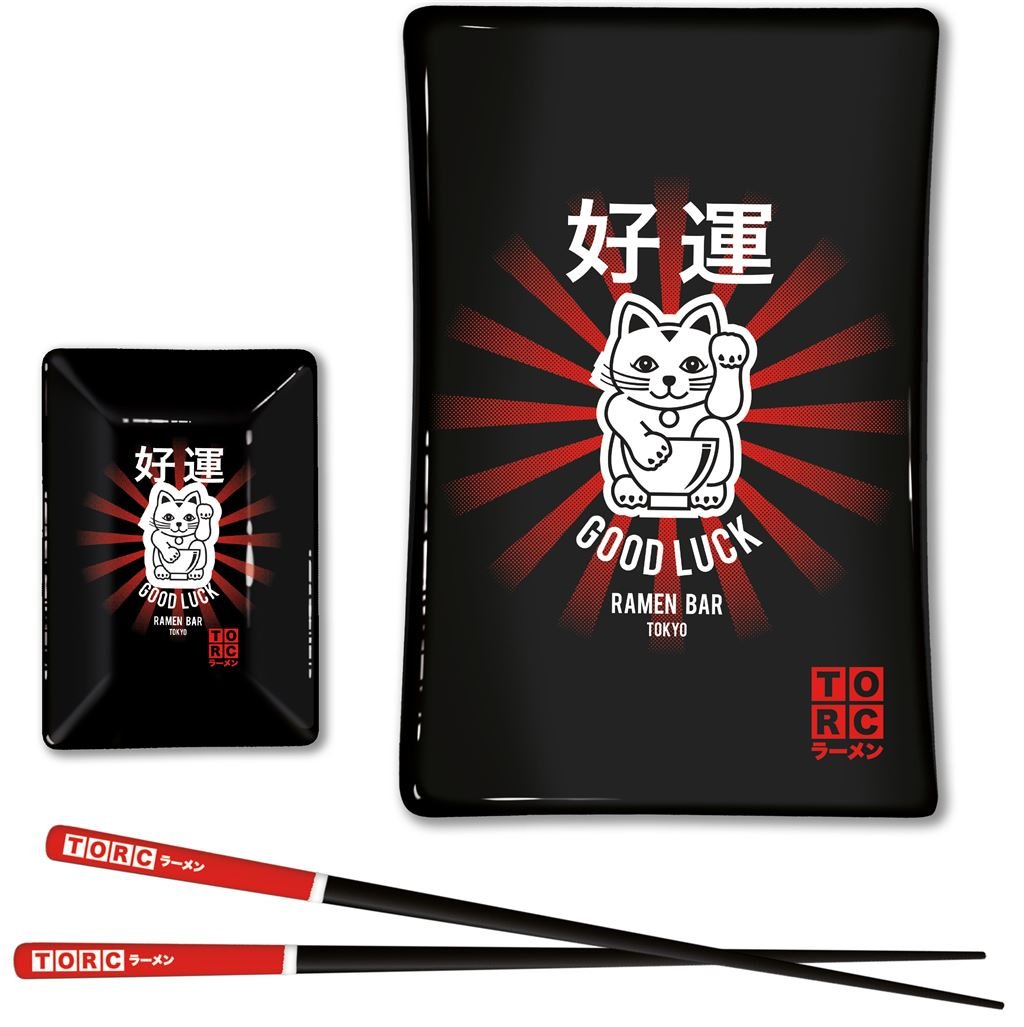 The Original Ramen Company (Lucky Cat) Sushi Set - 5050293859538 - Crystal Lotus