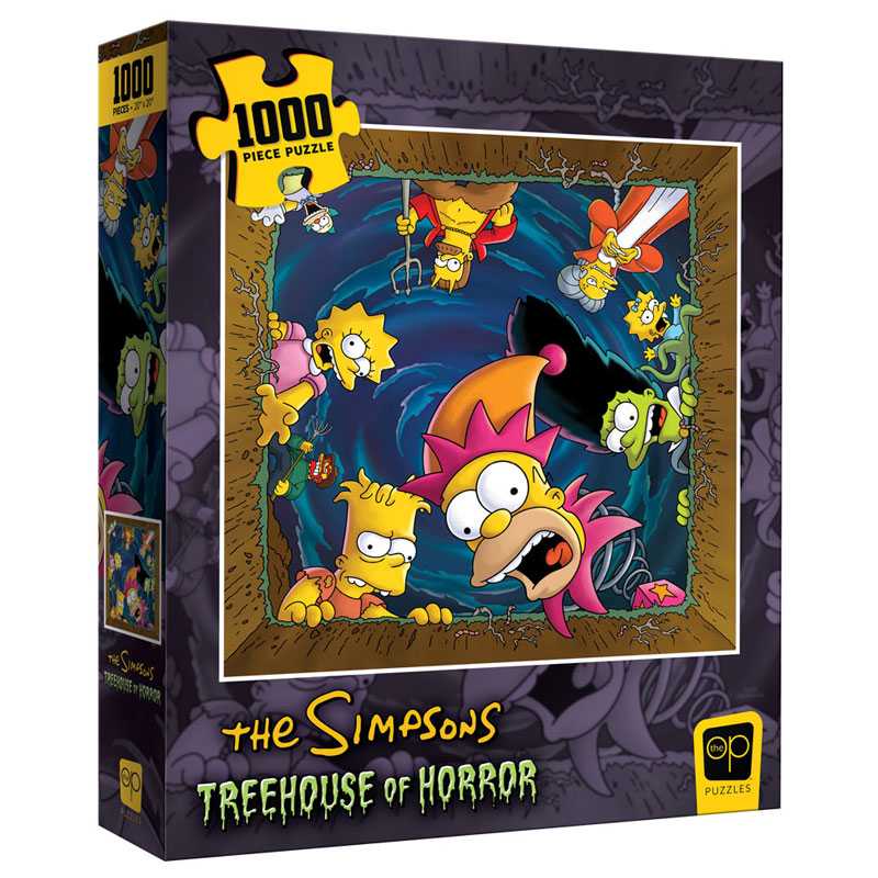 The Simpsons Treehouse of Horror “Happy Haunting” 1000 Piece Puzzle - 700304155771 - CrystalLotus.eu