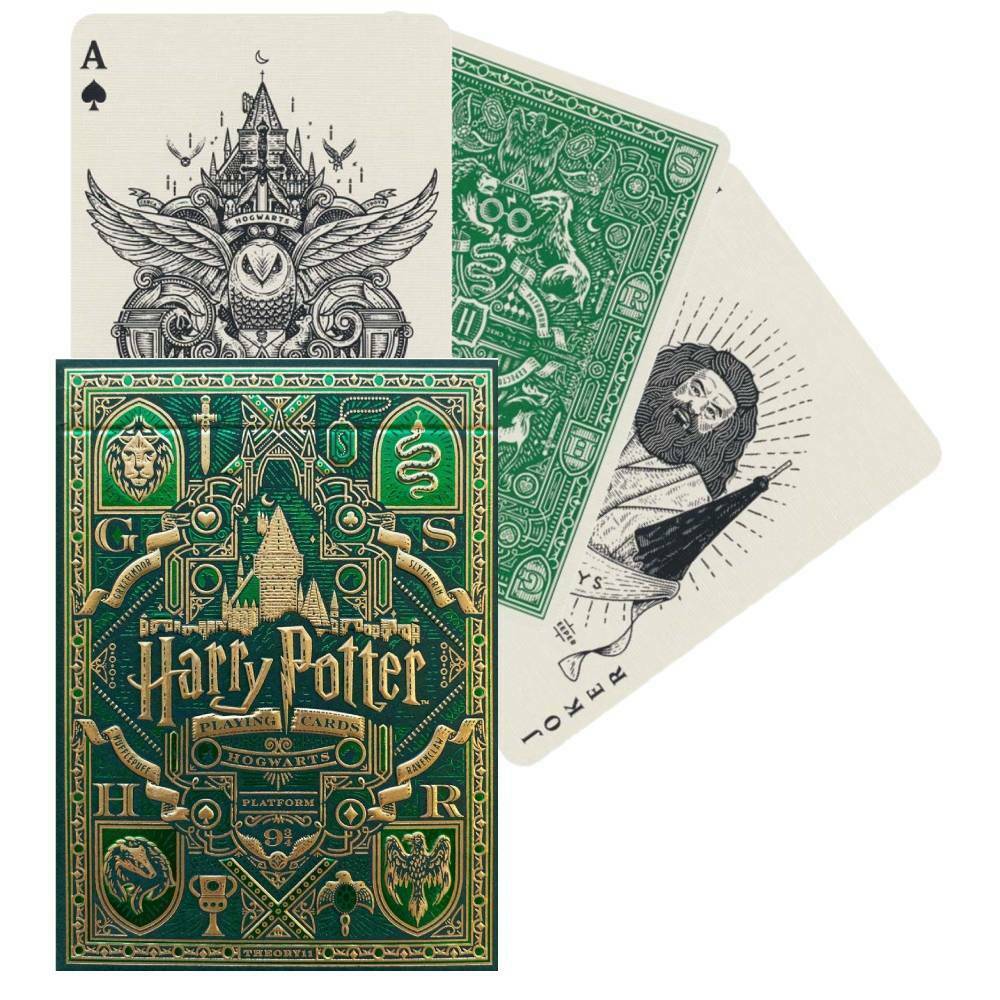 Theory11 Harry Potter Deck - Green (Slytherin) - 850016557469 - CrystalLotus.eu