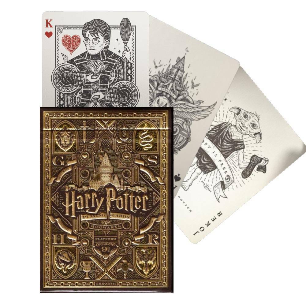 Theory11 Harry Potter Deck - Yellow (Hufflepuff) - 850016557476 - CrystalLotus.eu