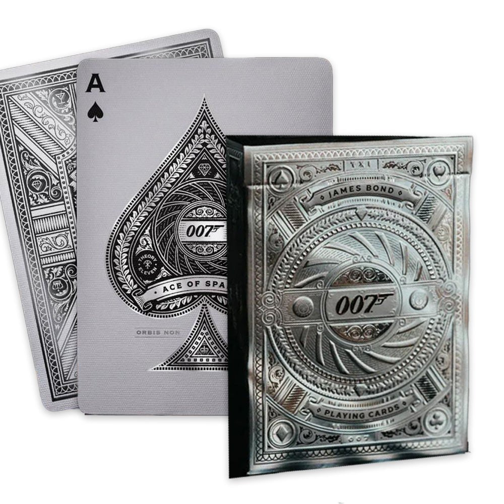 Theory11 - James Bond 007 Playing Cards (Silver Edition) - 850065968155 - Crystal Lotus