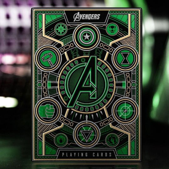 Theory11 Marvel: Avengers Premium Playing Cards (Green Version) - 850016557391 - Crystal Lotus