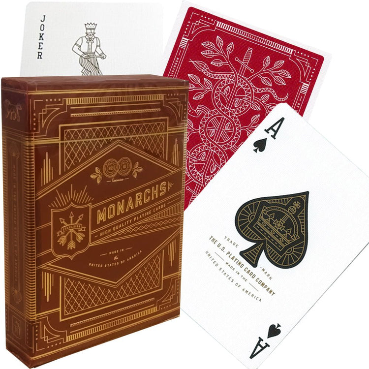 Theory11 Monarch Playing Cards (Red) - 702921431795 - Crystal Lotus