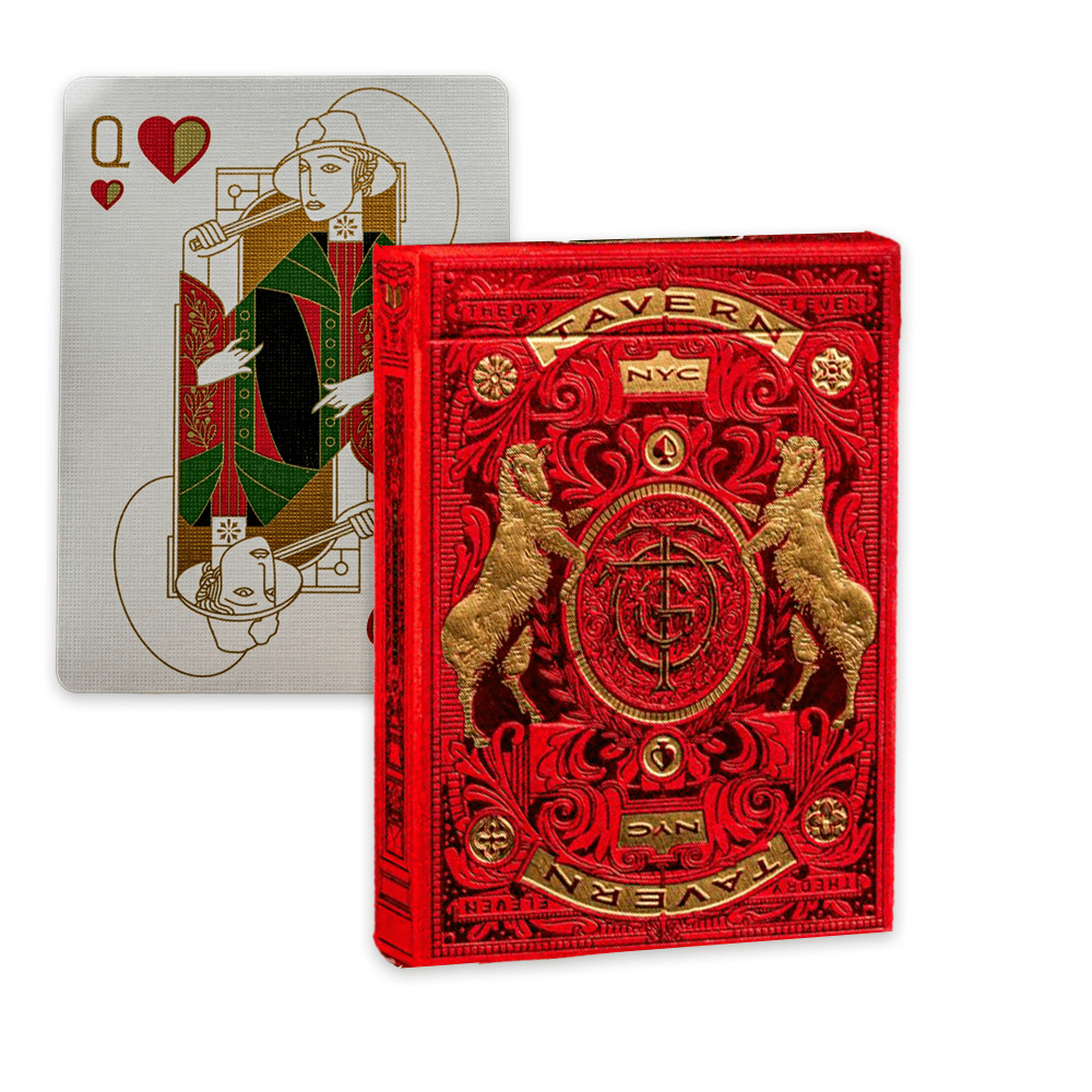 Theory11 - Tavern on the Green Limited Edition Playing Cards (Red Color) - 850065968278 - Crystal Lotus