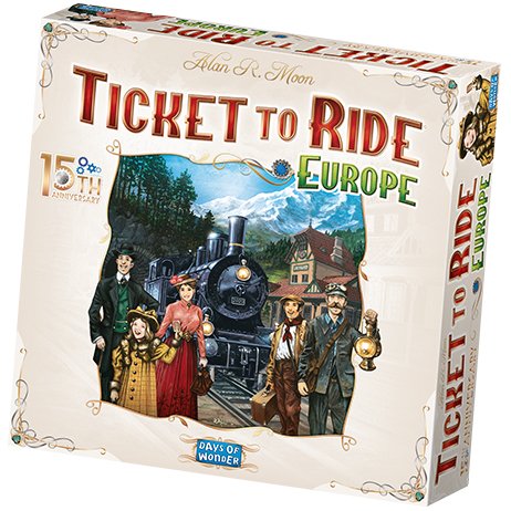 Ticket to Ride: Europe – 15th Anniversary - 824968200339 - CrystalLotus.eu