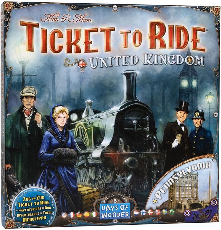 Ticket to Ride - Map Collection 5: United Kingdom & Pennsylvania - 824968817773 - CrystalLotus.eu