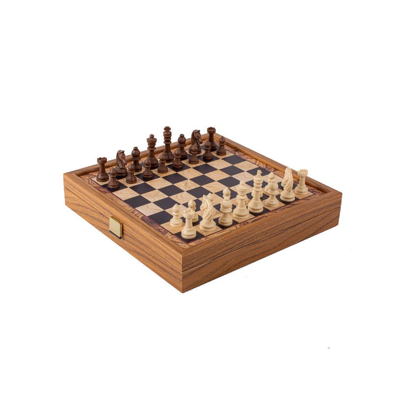 Traditional Style 2 - in - 1 Combo Game Set: Chess &amp; Backgammon 27 x 27cm (by Manopoulos) - 5250000000052 - Crystal Lotus