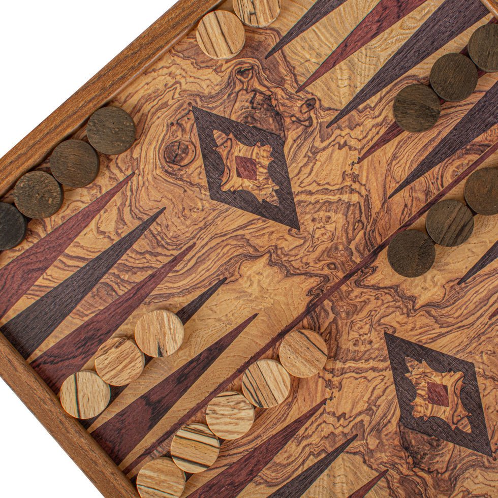 Traditional Style 2-in-1 Combo Game Set: Chess &amp; Backgammon 27 x 27cm (by Manopoulos) (STP28P) - 5200430700760 - Crystal Lotus