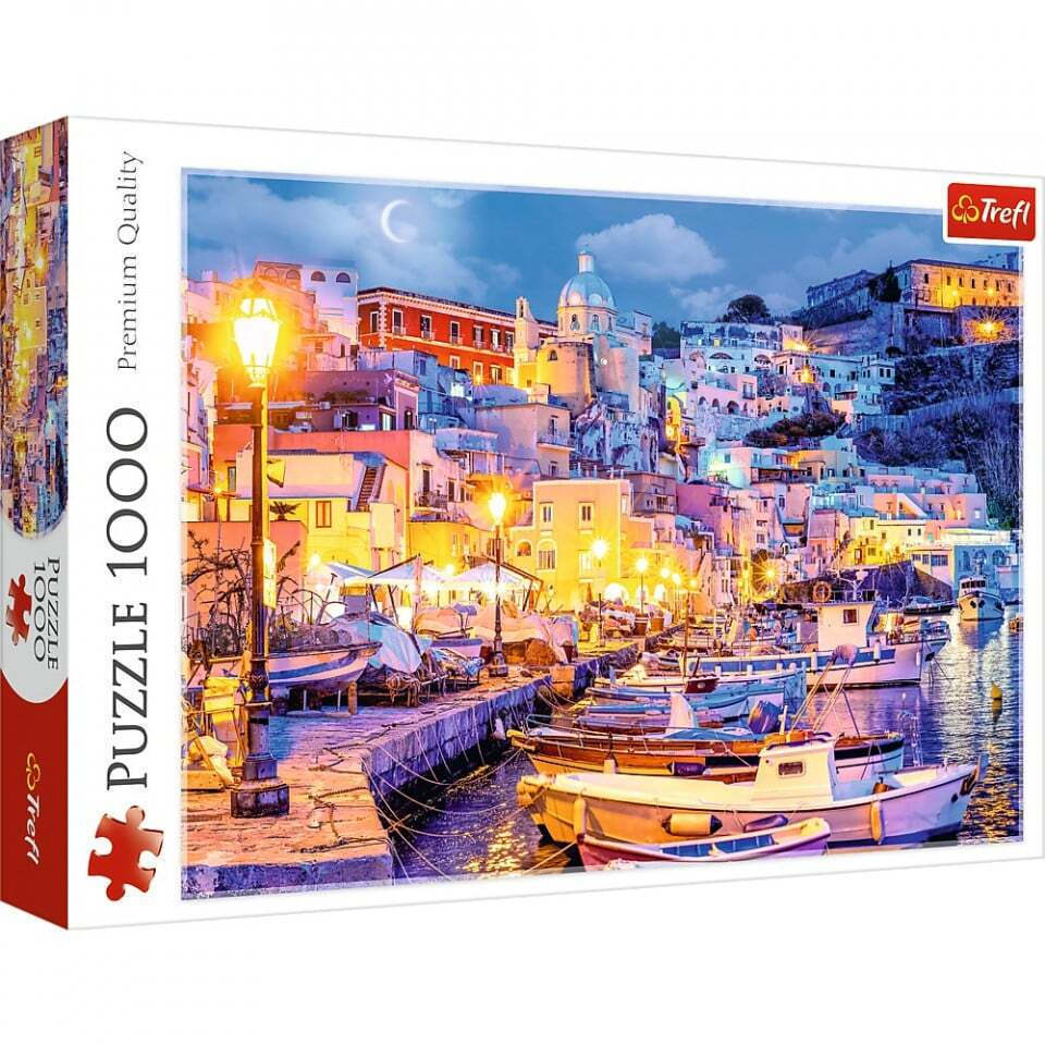 Trefl - Puzzle Procida Island by Night, Italy (1000 Pcs) (10794) - 5900511107944 - Crystal Lotus