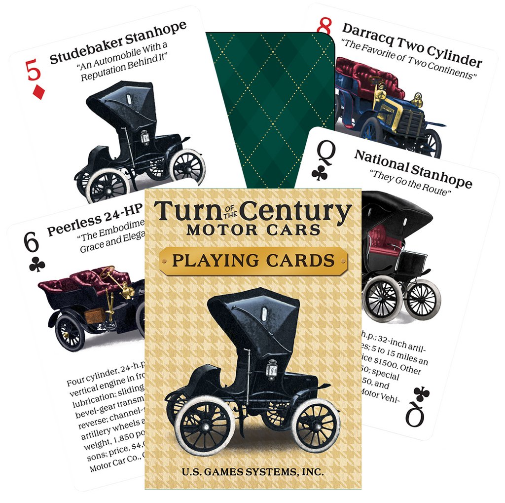 Turn Of The Century Motor Cars Playing Cards - 9781646710423 - CrystalLotus.eu